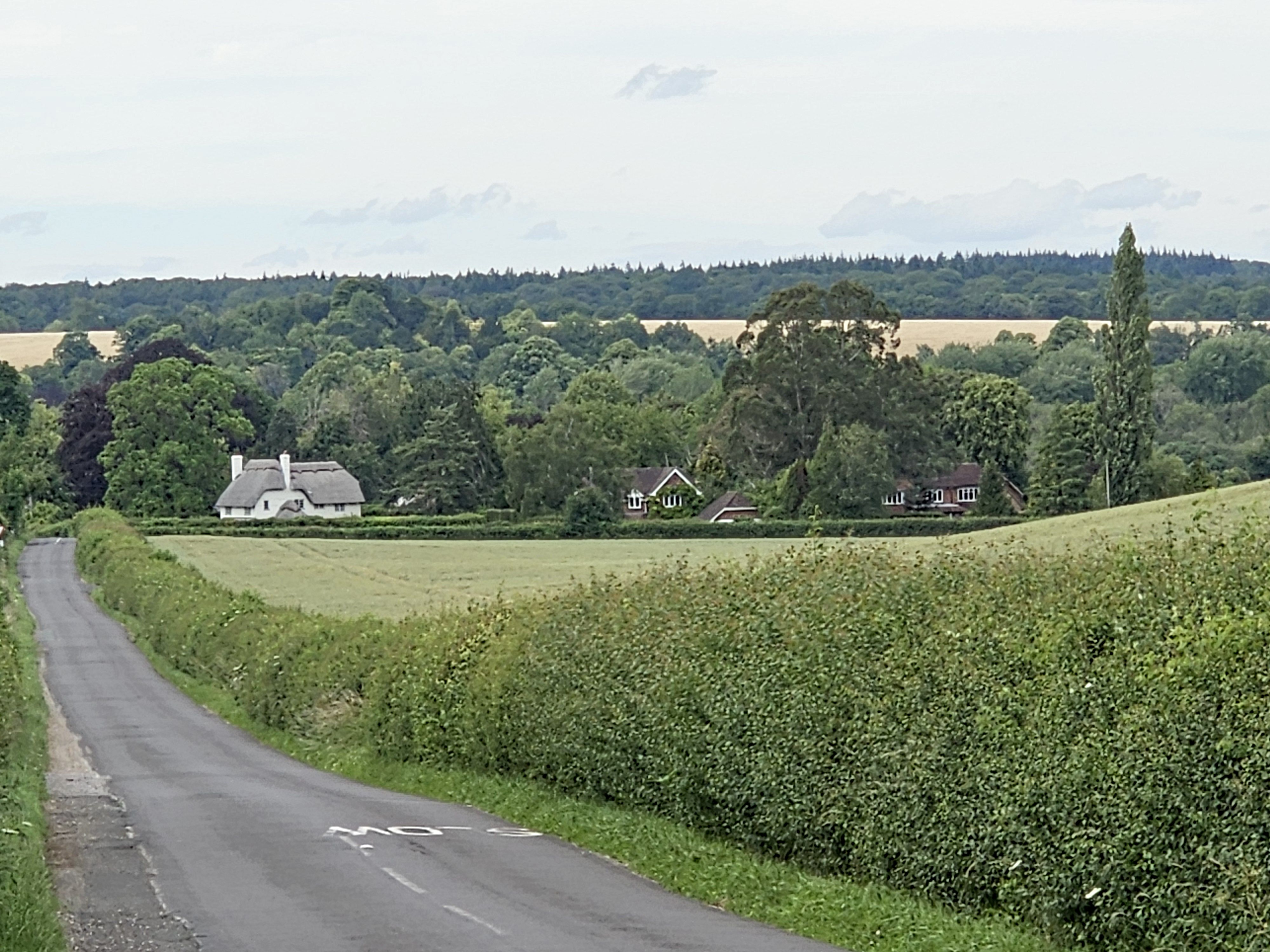 Site location at the corner of Martins Lane and Gravel Hill