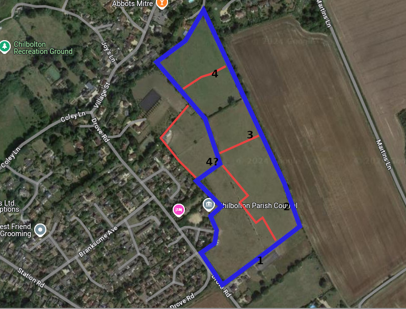 Site marked ‘4?’ is described as ‘Possible alternative for Phase 4’