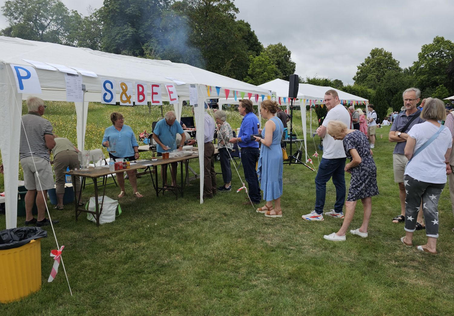 Pimms and beer tent