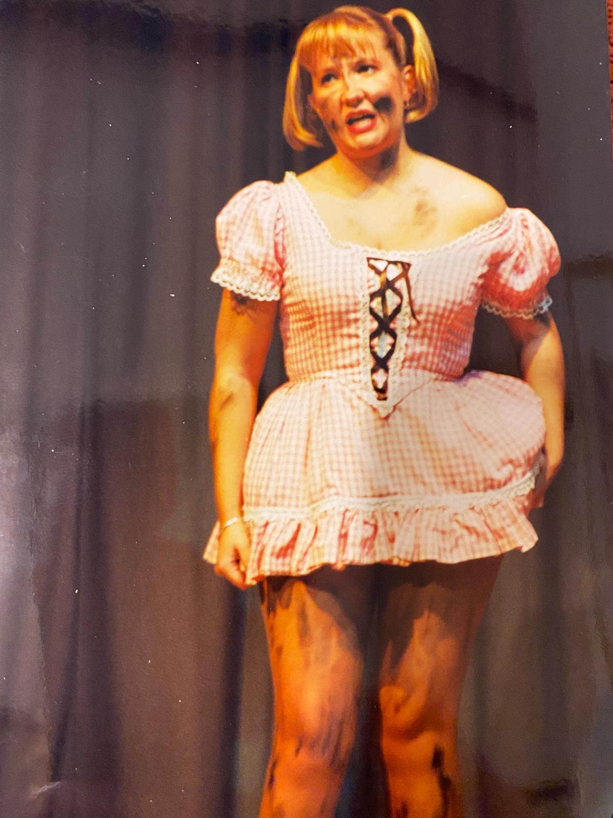 Denise performing &lsquo;Dolly on a Dustcart&rsquo;