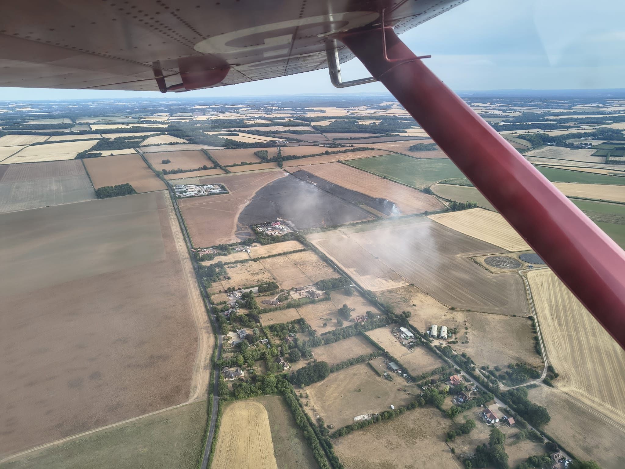 View of the fire from the North (Credit: Owen Sparrow)