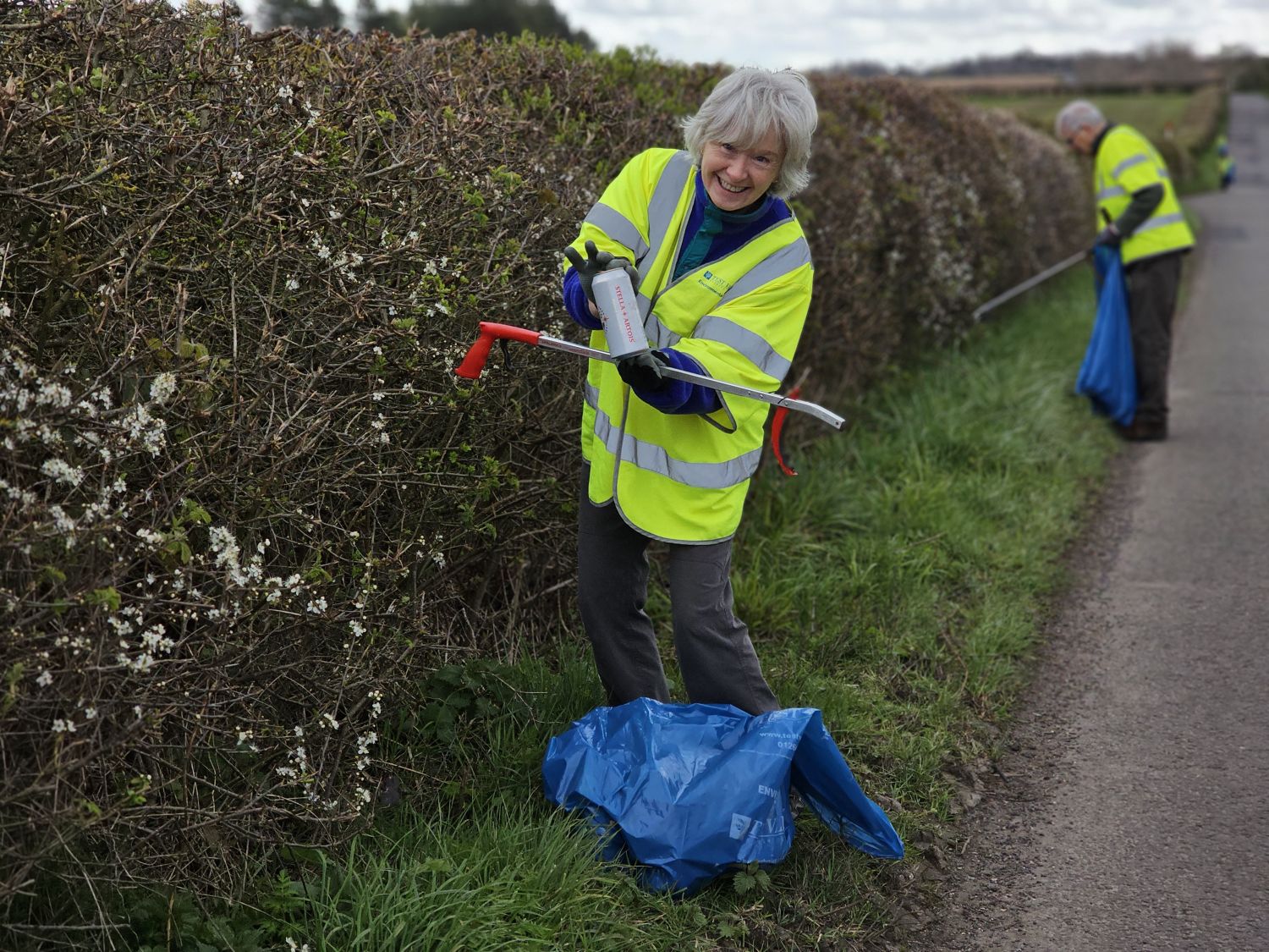 Shirley retrieves yet another can of Stella