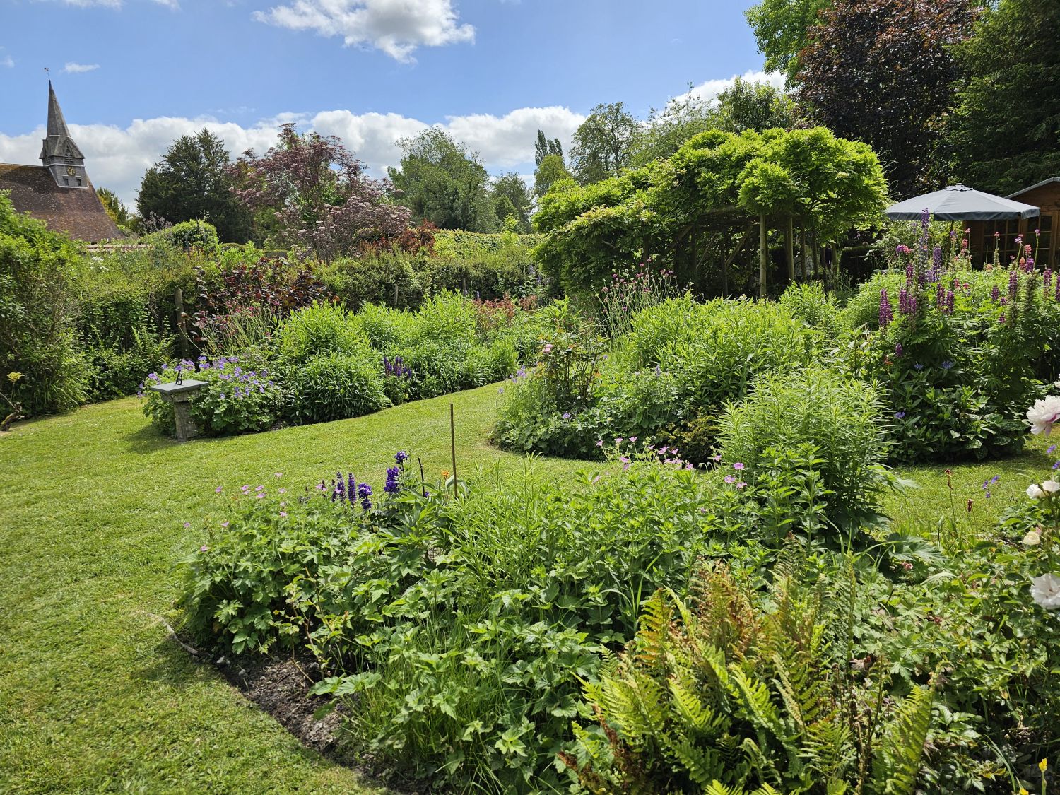 Mike Gee’s garden in Wherwell