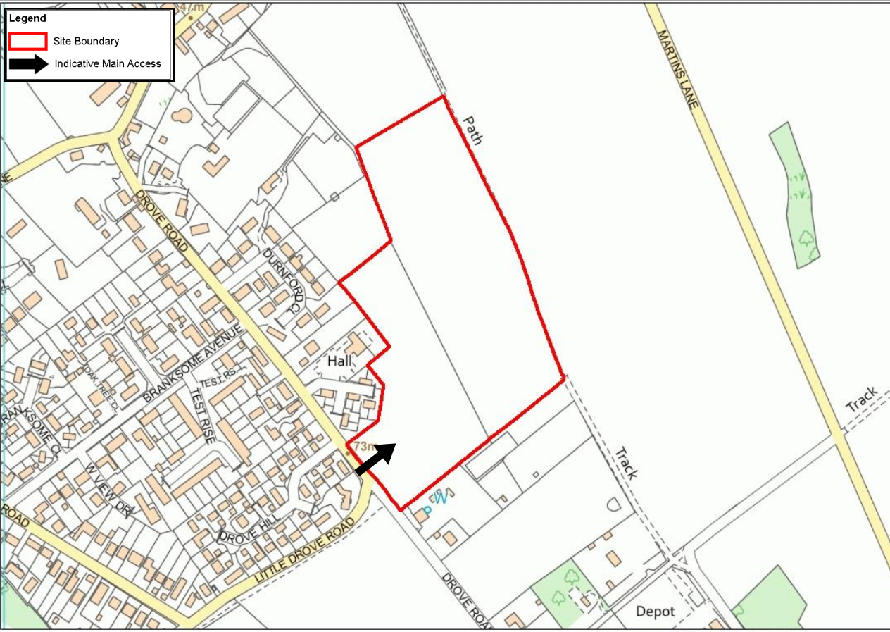 TVBC’s proposed site in Chilbolton (Credit: Test Valley Borough Council)