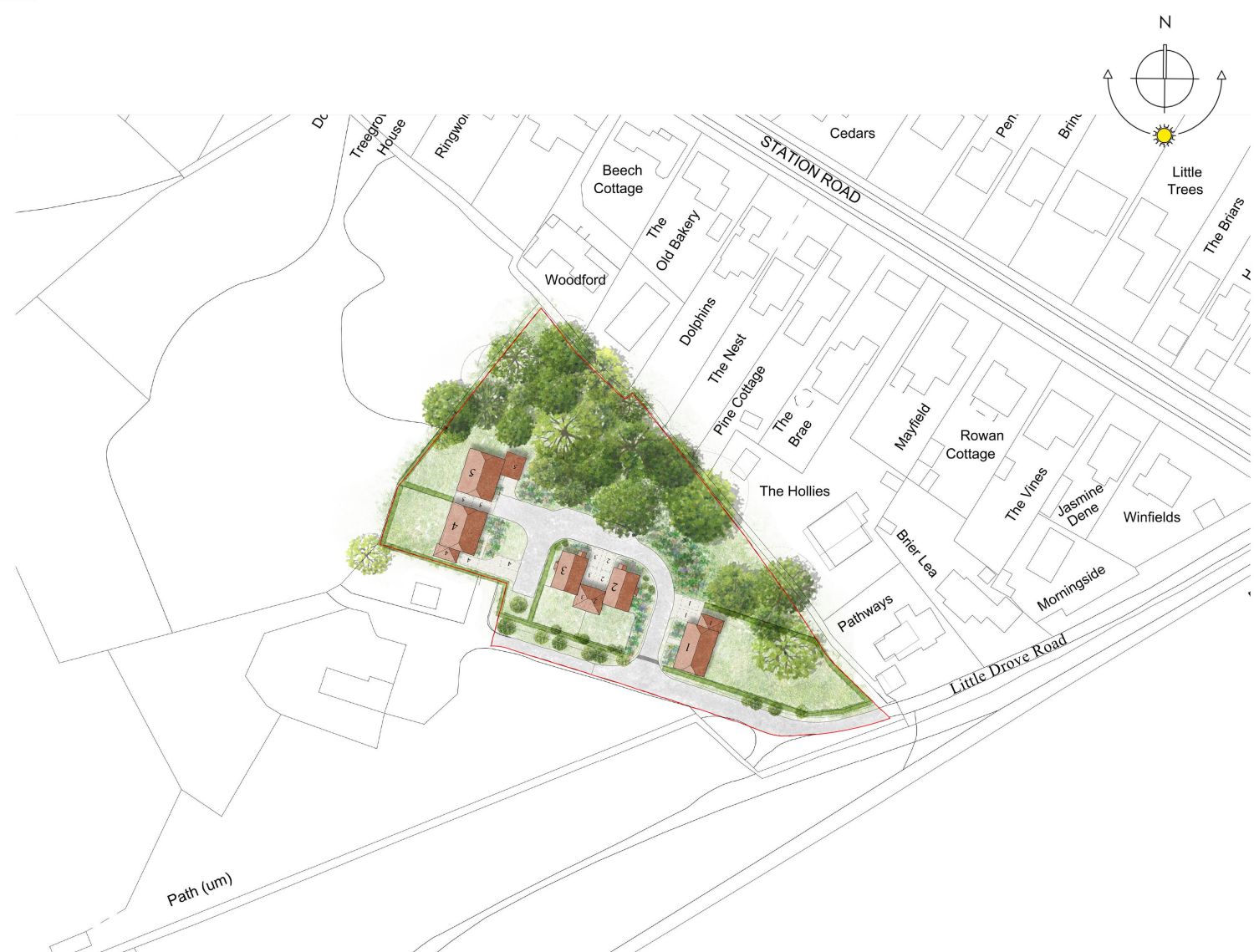 Text Valley Farm and neighbouring properties