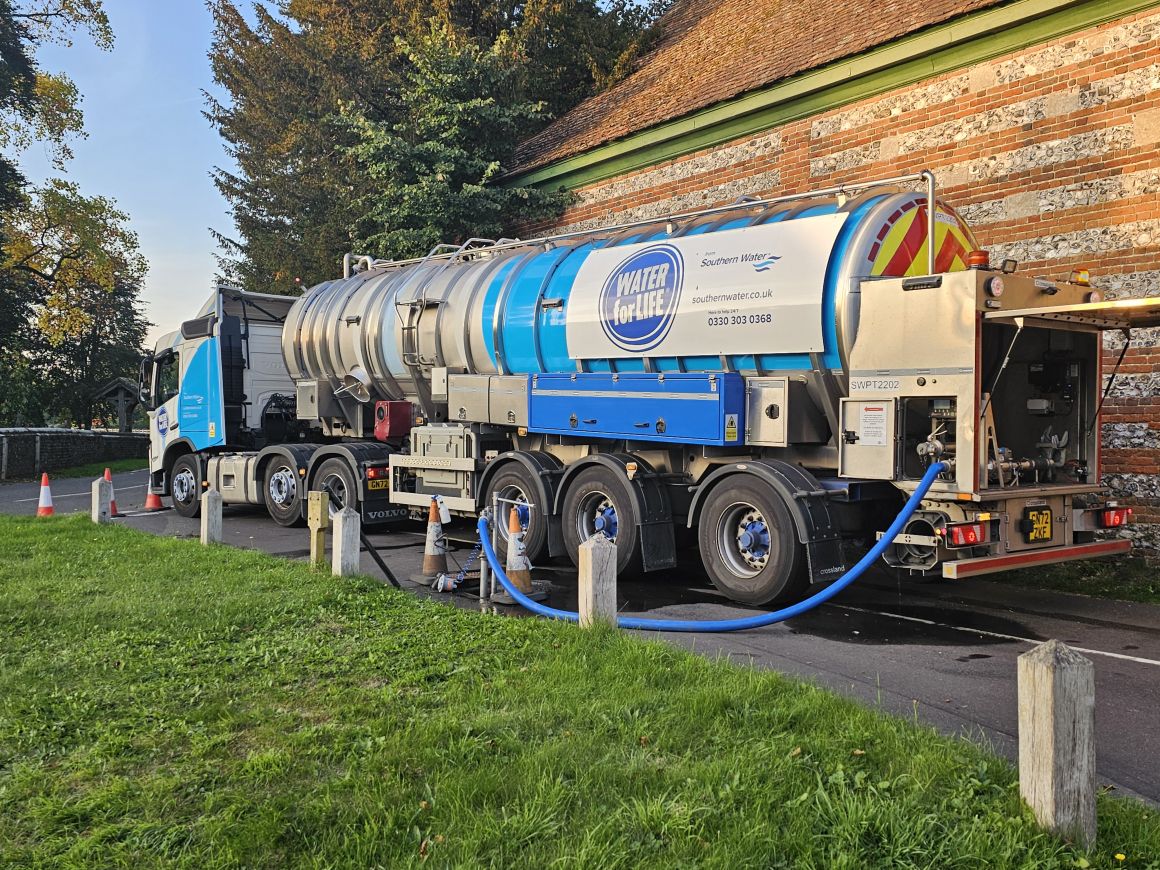 A tanker full of fresh water
